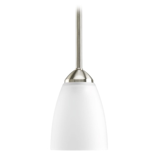 Progress Lighting Gather Mini Pendant in Brushed Nickel by Progress Lighting P5113-09