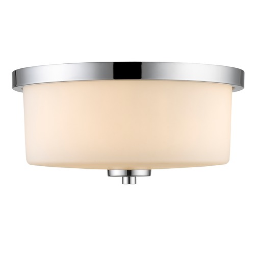 Golden Lighting Evette Chrome Flush Mount by Golden Lighting 8037-FM CH-OP