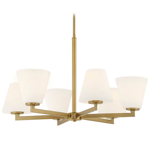 Designers Fountain Lighting Designers Fountain Palmyra Brushed Gold Chandelier D255M-6CH-BG