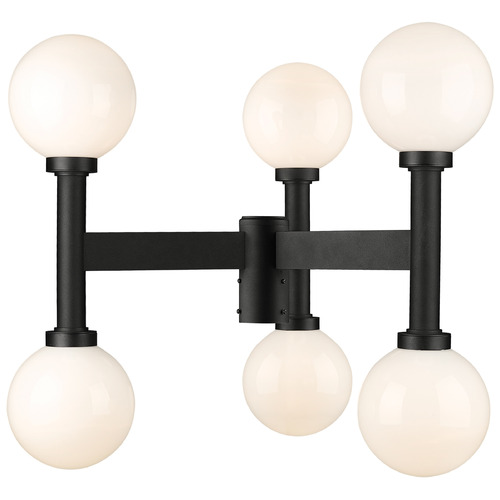 Z-Lite Laurent Black Post Light by Z-Lite 597MP6-BK