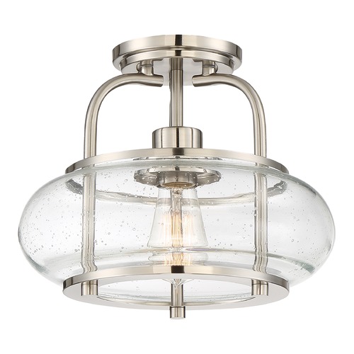 Quoizel Lighting Trilogy Semi-Flush in Brushed Nickel by Quoizel Lighting TRG1712BN