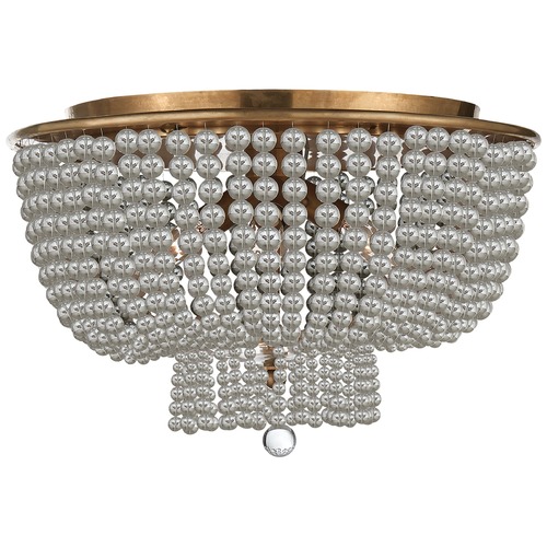 Visual Comfort Signature Collection Aerin Jacqueline Flush Mount in Antique Brass by Visual Comfort Signature ARN4102HABCG