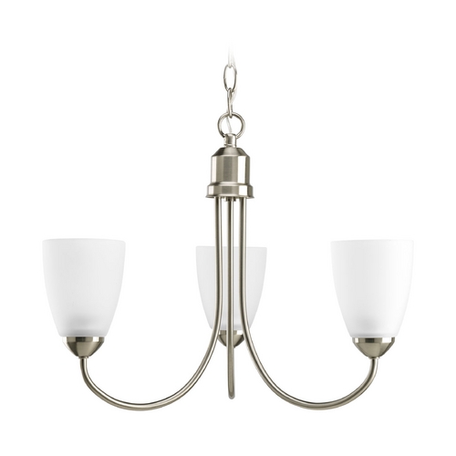 Progress Lighting Gather 18.50-Inch Chandelier in Brushed Nickel by Progress Lighting P4440-09