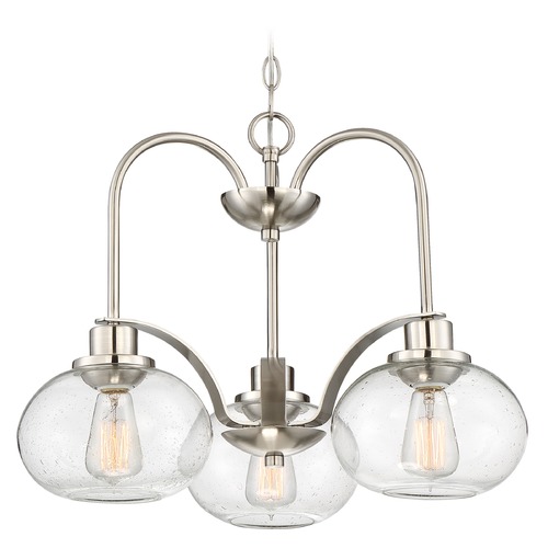 Quoizel Lighting Trilogy 3-Light Chandelier in Brushed Nickel by Quoizel Lighting TRG5103BN