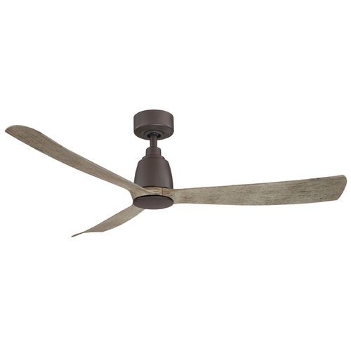 Fanimation Fans Fanimation Fans Kute 52 Matte Greige Ceiling Fan Without Light FPD8534GR