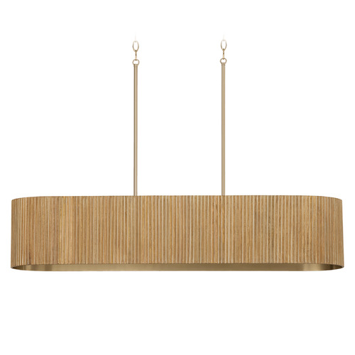 Capital Lighting Donovan Linear Light in White Wash & Matte Brass by Capital Lighting 850751WS