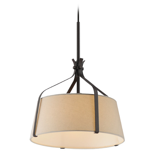 Maxim Lighting Maxim Lighting Bandera Dark Bronze Pendant Light with Empire Shade 16181OMDBZ