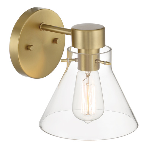 Designers Fountain Lighting Designers Fountain Willow Creek Brushed Gold Sconce D204M-1B-BG
