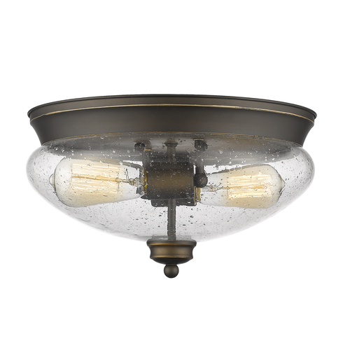 Z-Lite Amon Olde Bronze Flush Mount by Z-Lite 722F2-OB