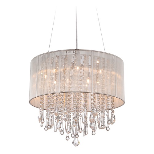 Avenue Lighting Beverly Drive Silver Silk String Chandelier by Avenue Lighting HF1500-SLV