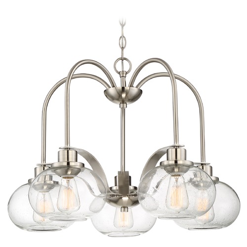 Quoizel Lighting Trilogy 26.10-Inch Chandelier in Brushed Nickel by Quoizel Lighting TRG5105BN