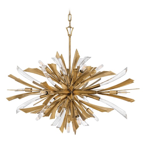 Fredrick Ramond Vida 36-Inch Chandelier in Burnished Gold by Fredrick Ramond FR40906BNG