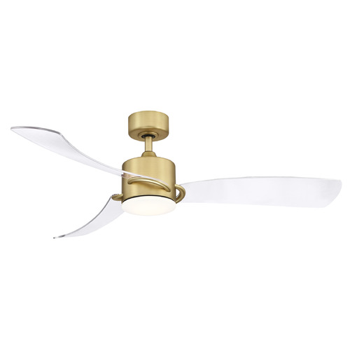 Fanimation Fans Fanimation Fans Sculptaire Brushed Satin Brass LED Ceiling Fan with Light FP8511BS