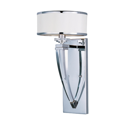 Maxim Lighting Metro Chrome Sconce by Maxim Lighting 39828BCWTPC