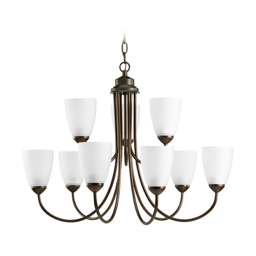 Progress Lighting Gather 27.75-Inch Chandelier in Antique Bronze by Progress Lighting P4627-20