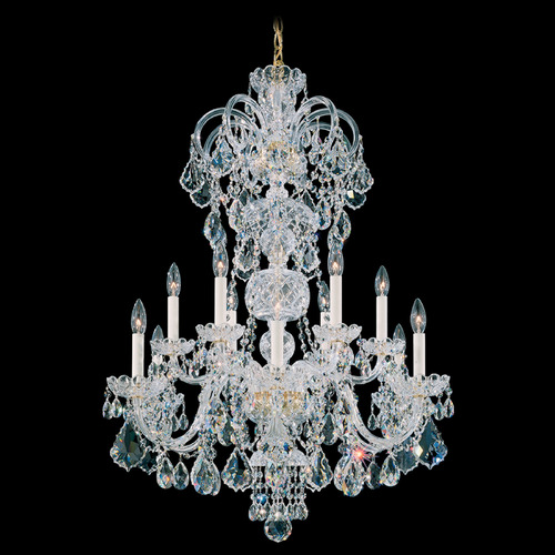 Schonbek Lighting Schonbek Worldwide Lighting Olde World Aurelia Crystal Chandelier 6813-211R