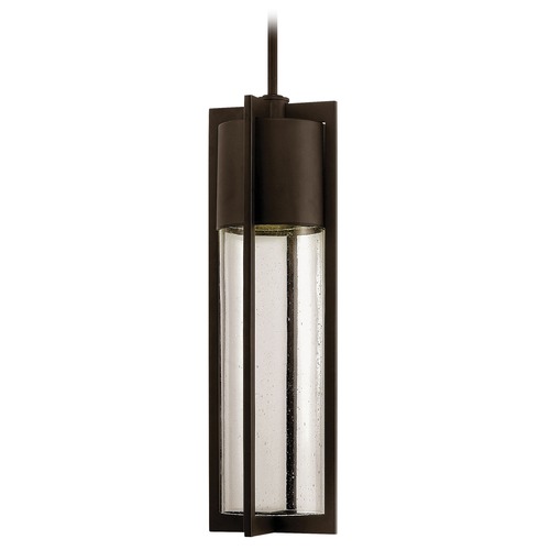 Hinkley Seeded Glass Outdoor Hanging Light Bronze by Hinkley Lighting 1322KZ