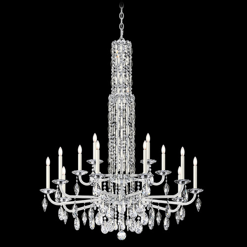 Schonbek Lighting Schonbek Worldwide Lighting Siena White Crystal Chandelier RS84151N-06R