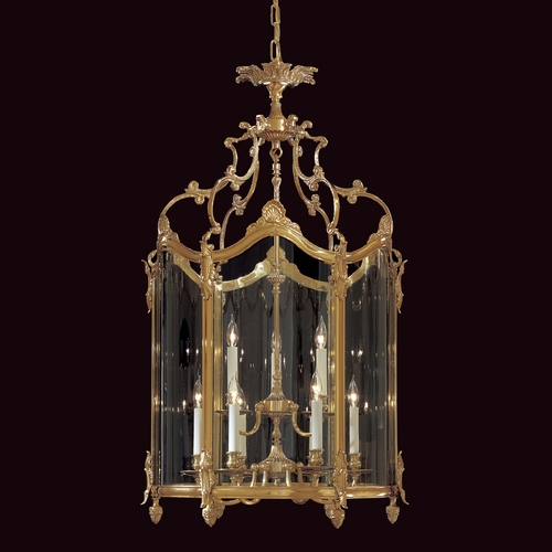 Metropolitan Lighting Pendant with Clear Glass in French Gold by Metropolitan Lighting N2334