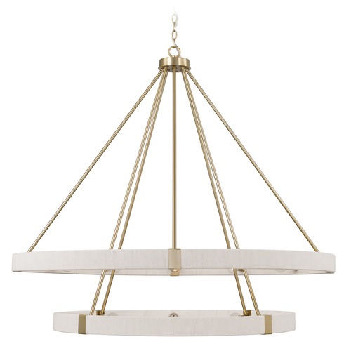 Capital Lighting Delaney Chandelier in Matte Brass by Capital Lighting 449802MA