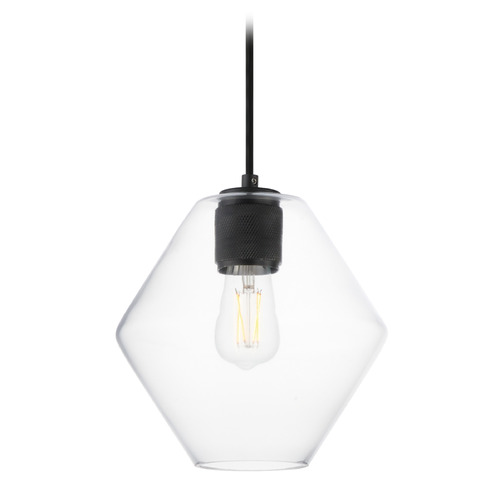 Maxim Lighting Maxim Lighting Geode Black Mini-Pendant Light with Bowl / Dome Shade 21336CLBK