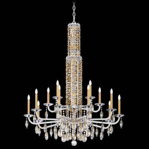 Schonbek Lighting Schonbek Worldwide Lighting Siena Heirloom Gold Crystal Chandelier RS84151N-22R