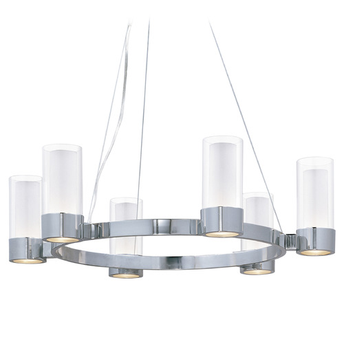 Maxim Lighting Maxim Lighting Silo Polished Chrome LED Chandelier 23077CLFTPC/BUL