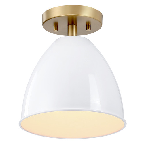 Designers Fountain Lighting Designers Fountain Biba Brushed Gold Semi-Flushmount Light D300M-SF-BG