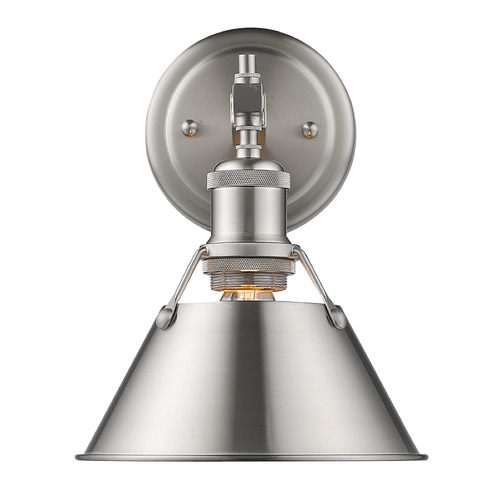 Golden Lighting Orwell Wall Sconce in Pewter by Golden Lighting 3306-BA1 PW-PW