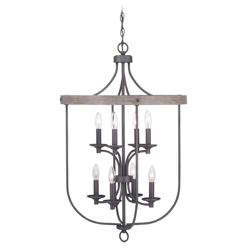 Progress Lighting Gulliver Graphite 8-Light Pendant by Progress Lighting P500158-143