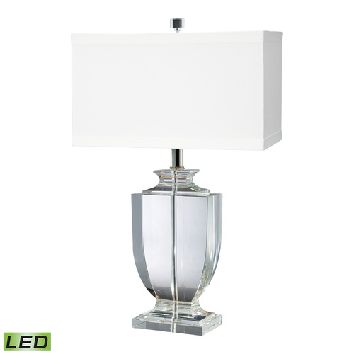 Elk Lighting Elk Lighting Crystal Clear LED Table Lamp with Rectangle Shade 722-LED