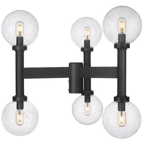 Z-Lite Laurent Black Post Light by Z-Lite 599MP6-BK