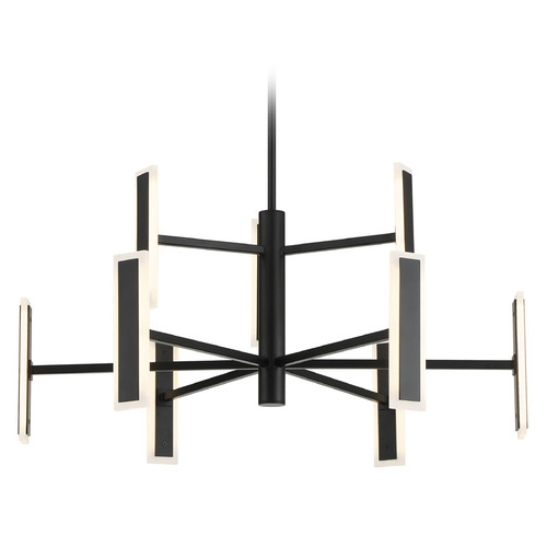 George Kovacs Lighting George Kovacs Edge Coal Black LED Chandelier P1419-66A-L