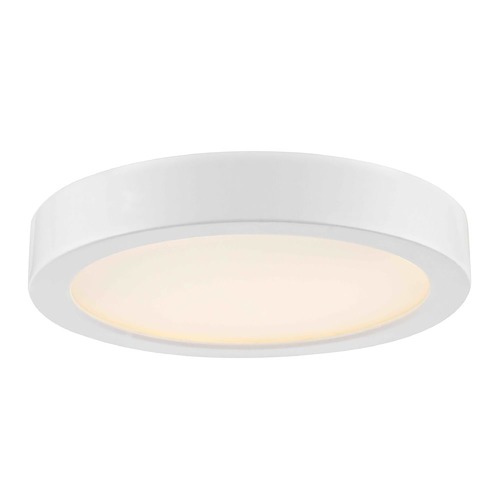 Design Classics Lighting Flat LED Light Surface Mount 6-Inch Round White 2700K 1077LM 6279-WH T16