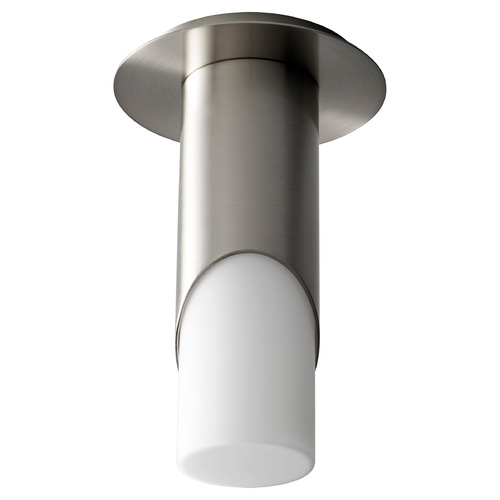 Oxygen Ellipse LED Glass Ceiling Mount in Satin Nickel by Oxygen Lighting 3-353-124