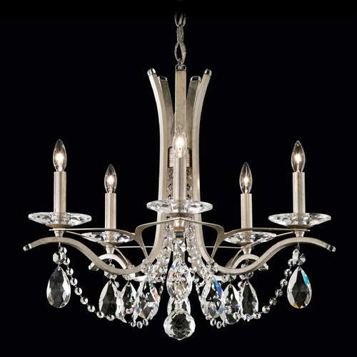 Schonbek Lighting Schonbek Worldwide Lighting Vesca Antique Silver Crystal Chandelier VA8355N-48R