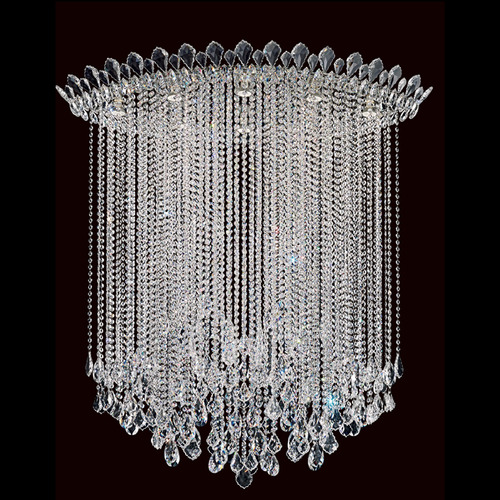 Schonbek Lighting Schonbek Worldwide Lighting Trilliane Strands Polished Stainless Steel Flushmount Light TR4803N-401R