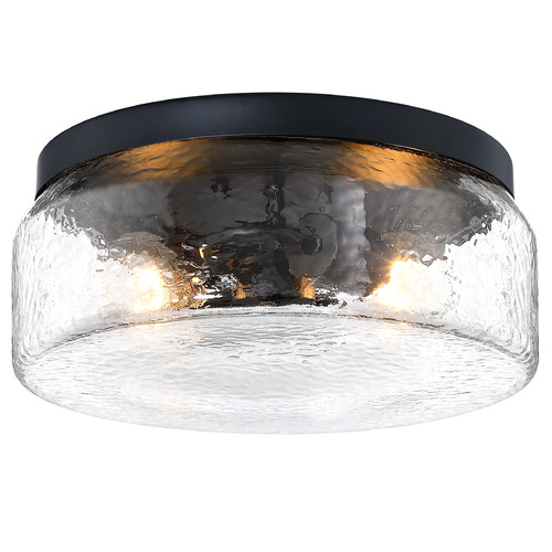 Designers Fountain Lighting Designers Fountain Rose Marie Matte Black LED Flushmount Light D323M-FM-MB