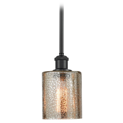 Innovations Lighting Cobbleskill Matte Black Mini Pendant by Innovations Lighting 516-1S-BK-G116
