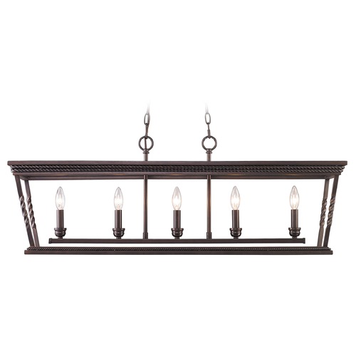Golden Lighting Davenport Etruscan Bronze Linear Light by Golden Lighting 4214-LP EB