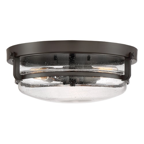 Quoizel Lighting Outpost 14.75-Inch Flush Mount in Palladian Bronze by Quoizel Lighting QF3411PN