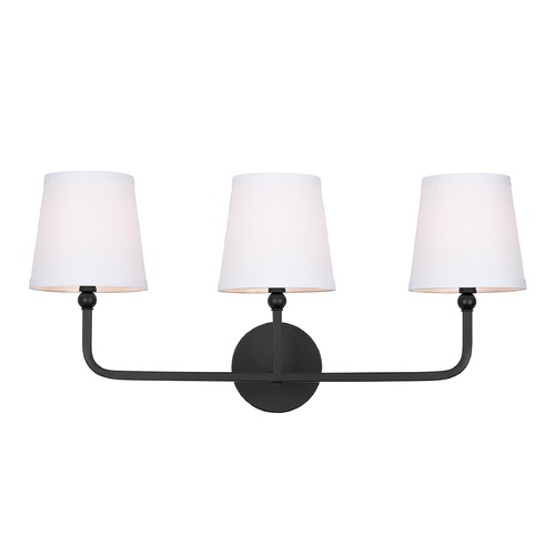 Capital Lighting Dawson 25.50-Inch Vanity Light in Matte Black by Capital Lighting 119331MB-674