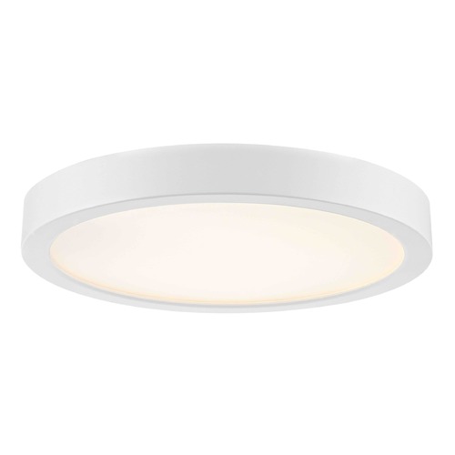 Design Classics Lighting Flat LED Light Surface Mount 8-Inch Round White 2700K 1199LM 8279-WH T16