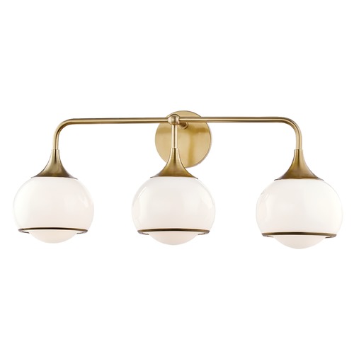 Mitzi by Hudson Valley Reese Aged Brass Sconce by Mitzi by Hudson Valley H281303-AGB