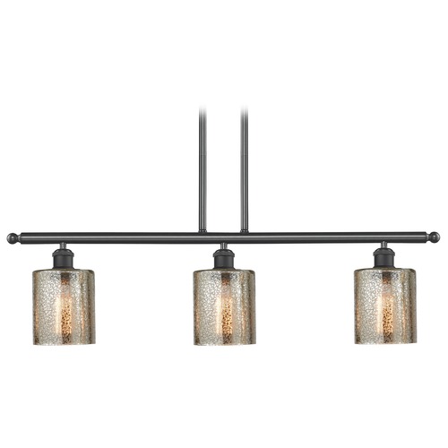 Innovations Lighting Cobbleskill Matte Black Island Light by Innovations Lighting 516-3I-BK-G116