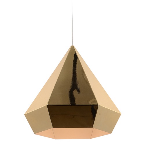 Avenue Lighting Doheny Ave. Copper Chrome Steel Pendant by Avenue Lighting HF9115-GL