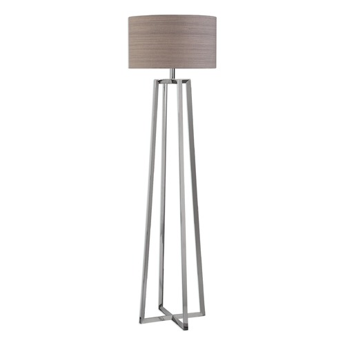 Uttermost Lighting Keokee Polished Nickel Floor Lamp by Uttermost Lighting 28111