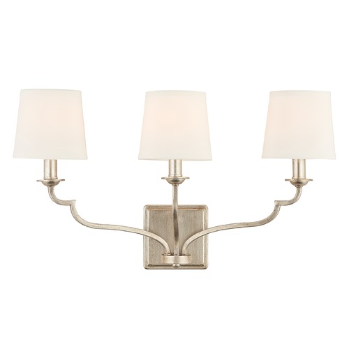 Capital Lighting Ophelia 3-Light Wall Sconce in Winter Gold by Capital Lighting 138731WG-698