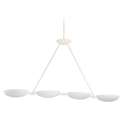 George Kovacs Lighting George Kovacs Undertas Piastra White Island Light with Bowl / Dome Shade P1318-792