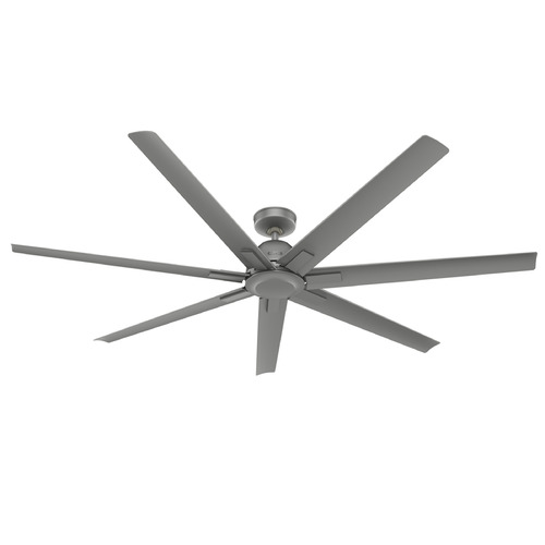 Hunter Fan Company Hunter Fan Company Downtown Matte Silver Ceiling Fan Without Light 51591